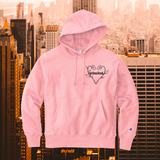 Rose Heart Champion Hoodie