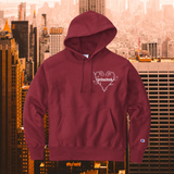 Rose Heart Champion Hoodie