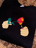 Burning Rose Crewneck